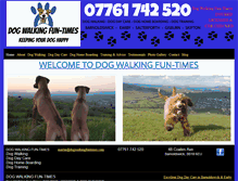 Tablet Screenshot of dogwalkingfuntimes.com